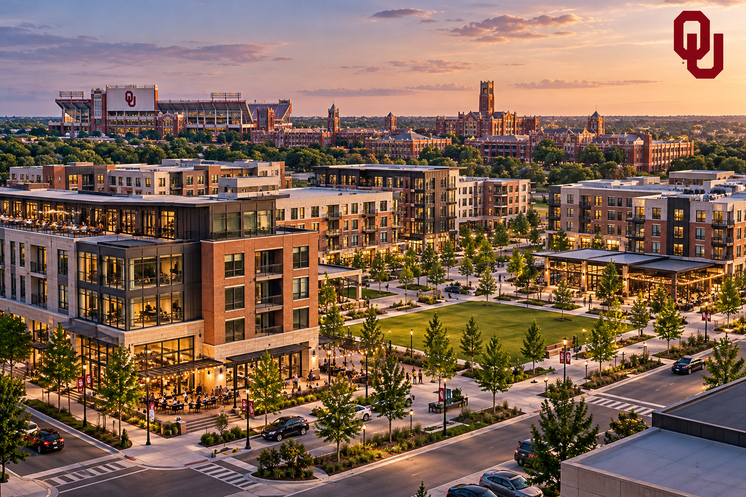 Real estate development near the University of Oklahoma